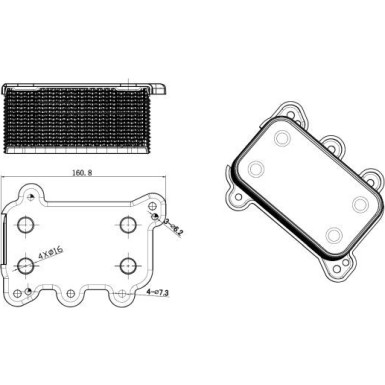 NRF Ölkühler, Motoröl 31850