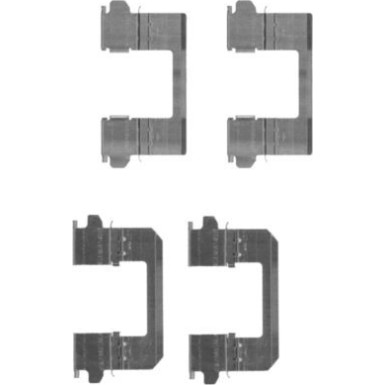 Zubehörsatz, Scheibenbremsbelag 8DZ 355 203-771 Zubehörsatz, Scheibenbremsbelag 8DZ 355 203-771