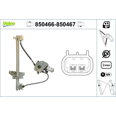Valeo Fensterheber 850466