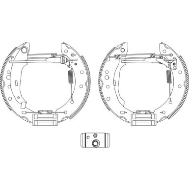 Bremsbackensatz 8DB 355 005-121 Bremsbackensatz 8DB 355 005-121