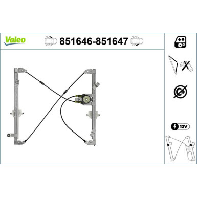 Valeo Fensterheber 851647