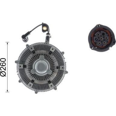 Mahle Kupplung, Kühlerlüfter BEHR Premium Line CFC 115 000P