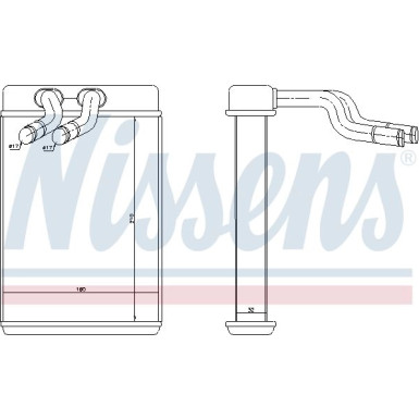 Nissens Wärmetauscher, Innenraumheizung 77610