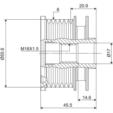 Valeo Generatorfreilauf VALEO NEW SPARE PART 588071
