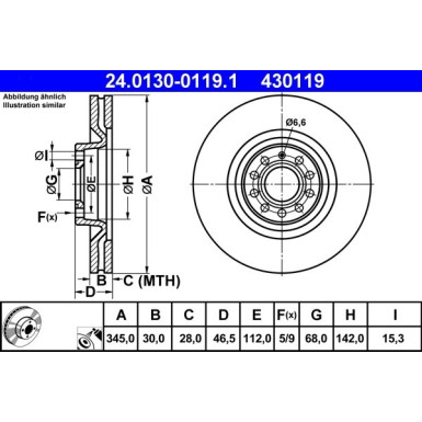 Bremsscheibe 24.0130-0119.1