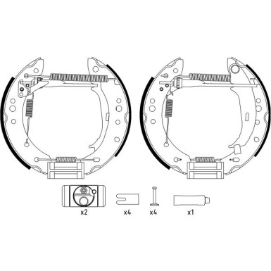 Bremsbackensatz 8DB 355 022-931 Bremsbackensatz 8DB 355 022-931