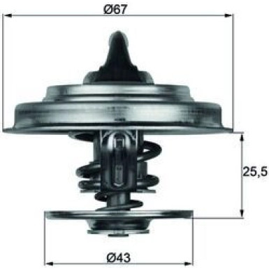 Thermostat, Kühlmittel TX 18 75D Thermostat, Kühlmittel TX 18 75D