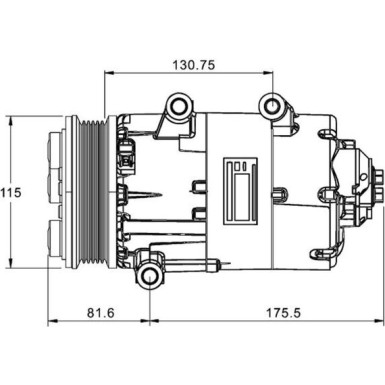 Kompressor, Klimaanlage ACP 1331 000P Kompressor, Klimaanlage ACP 1331 000P