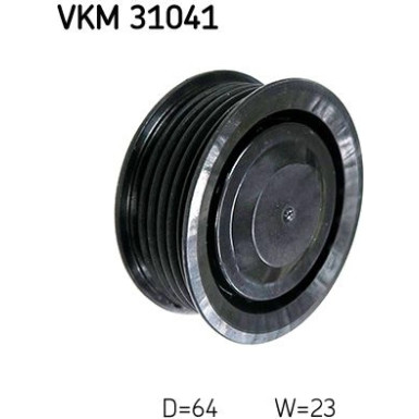 Umlenk-/Führungsrolle, Keilrippenriemen VKM 31041 Umlenk-/Führungsrolle, Keilrippenriemen VKM 31041