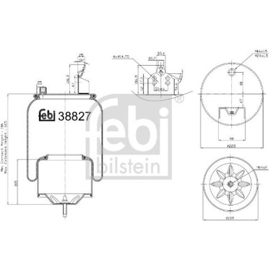 FEBI BILSTEIN 38827 Federbalg, Luftfederung
