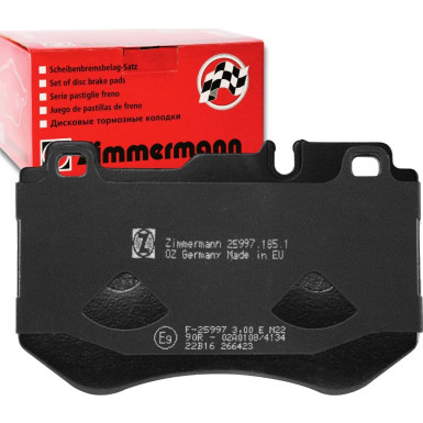 ZIMMERMANN 25997.185.1 Bremsbeläge passend für MERCEDES-BENZ C-Klasse ZIMMERMANN 25997.185.1 Bremsbeläge passend für MERCEDES-BENZ C-Klasse