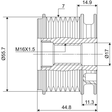 Valeo Generatorfreilauf VALEO NEW SPARE PART 588060
