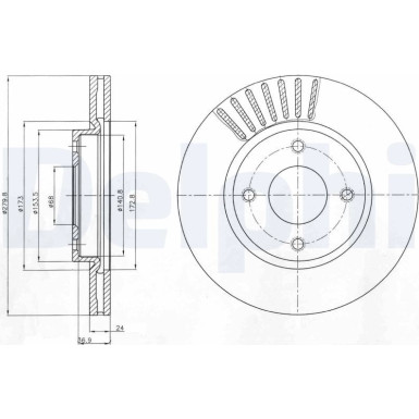 Bremsscheibe BG4337 Bremsscheibe BG4337