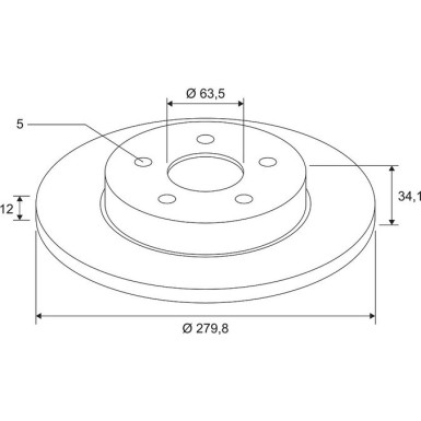 Bremsscheibe 672598 Bremsscheibe 672598