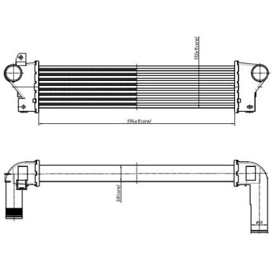 Ladeluftkühler 309054