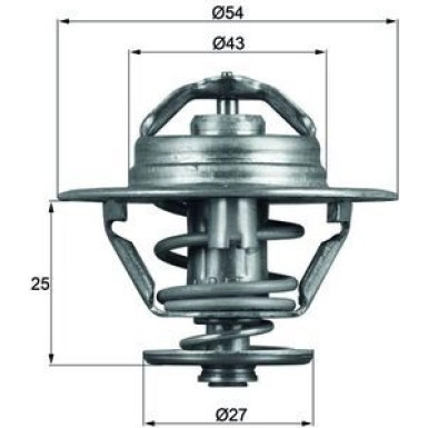 Thermostat, Kühlmittel TX 93 74D Thermostat, Kühlmittel TX 93 74D