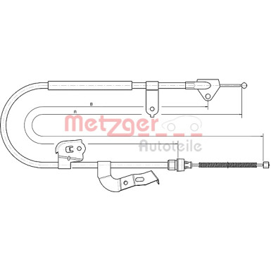 Metzger Seilzug, Feststellbremse 10.4511