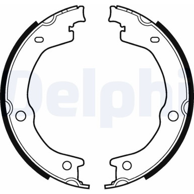 Delphi Bremsbackensatz, Feststellbremse LS2118 Delphi Bremsbackensatz, Feststellbremse LS2118