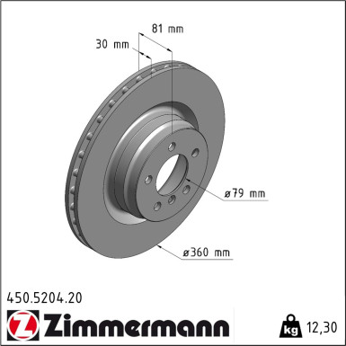Bremsscheibe 450.5204.20 Bremsscheibe 450.5204.20