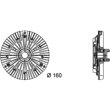 Mahle Kupplung, Kühlerlüfter BEHR Premium Line CFC 69 000P