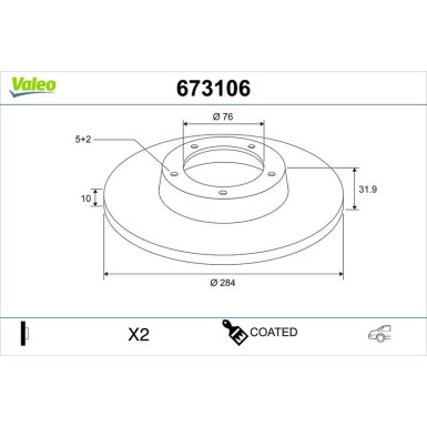 Bremsscheibe 673106 Bremsscheibe 673106