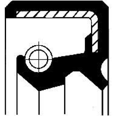 Corteco Wellendichtring, Differential 15510032B