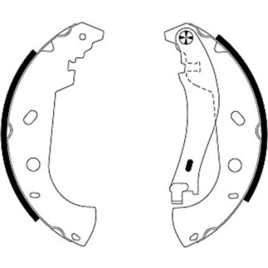 Bremsbackensatz 91053100 Bremsbackensatz 91053100