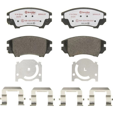 Brembo Bremsbelagsatz, Scheibenbremse XTRA LINE P 59 055X Brembo Bremsbelagsatz, Scheibenbremse XTRA LINE P 59 055X