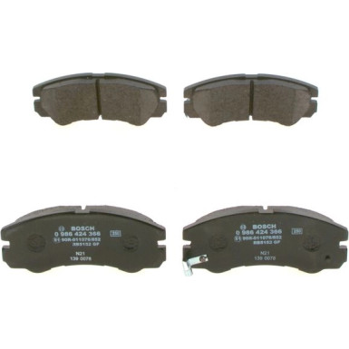 BOSCH Bremsbelagsatz, Scheibenbremse 0 986 424 366 BOSCH Bremsbelagsatz, Scheibenbremse 0 986 424 366