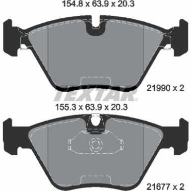 Textar Bremsbelagsatz, Scheibenbremse Q+ 2199003 Textar Bremsbelagsatz, Scheibenbremse Q+ 2199003