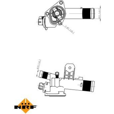 NRF Thermostat, Kühlmittel EASY FIT 725056
