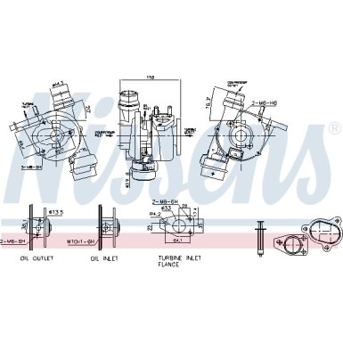 Nissens Turbolader 93072