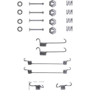 Hella Zubehörsatz, Bremsbacken 8DZ 355 200-061