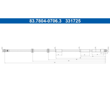 Bremsschlauch 83.7804-0706.3