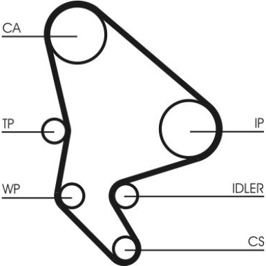 ContiTech Wasserpumpe + Zahnriemensatz CT1100WP1