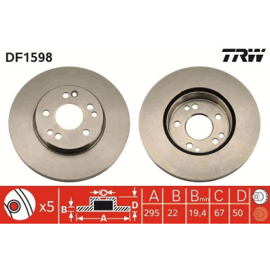 Bremsscheibe DF1598