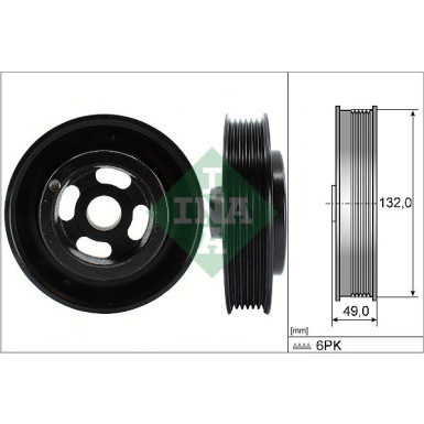 INA Riemenscheibe, Kurbelwelle 544 0126 10