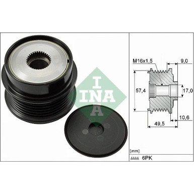 INA Generatorfreilauf 535 0189 10