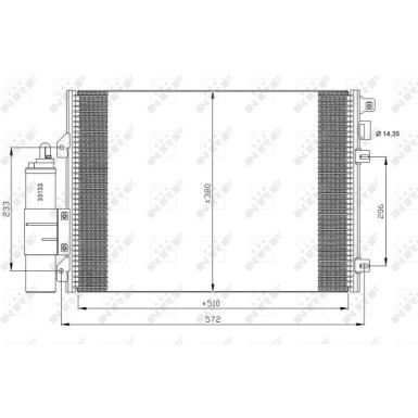 NRF Kondensator, Klimaanlage EASY FIT 35771 NRF Kondensator, Klimaanlage EASY FIT 35771
