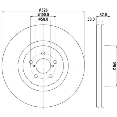 Hella Bremsscheibe 8DD 355 114-651