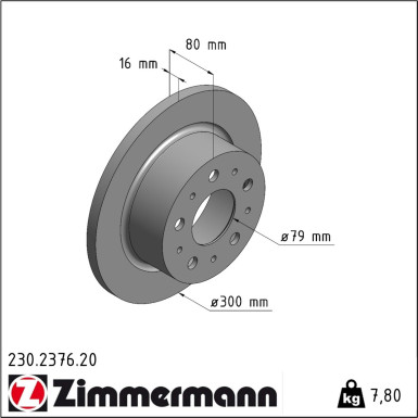 Bremsscheibe 230.2376.20 Bremsscheibe 230.2376.20