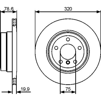 BOSCH Bremsscheibe 0 986 479 442 BOSCH Bremsscheibe 0 986 479 442
