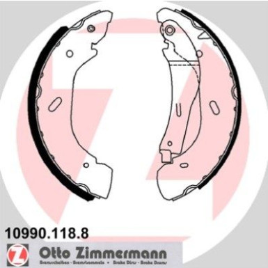 Zimmermann Bremsbackensatz 10990.118.8