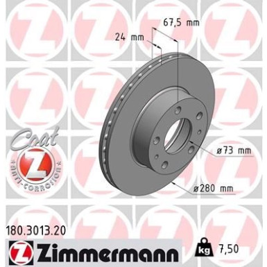 ZIMMERMANN Bremsscheiben Ø280mm + Bremsbeläge Vorne für FIAT DUCATO (180.3013.20 + 24468.190.2) ZIMMERMANN Bremsscheiben Ø280mm + Bremsbeläge Vorne für FIAT DUCATO (180.3013.20 + 24468.190.2)