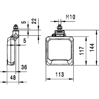 Arbeitsscheinwerfer 1GA 995 193-011 Arbeitsscheinwerfer 1GA 995 193-011