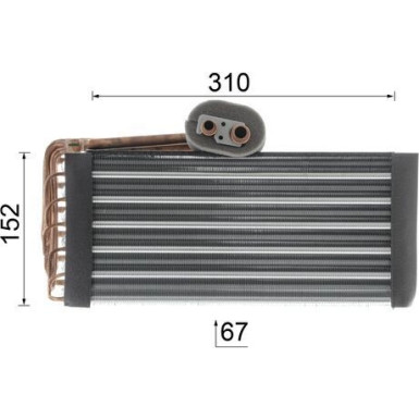 Mahle Verdampfer, Klimaanlage BEHR Premium Line AE 45 000P