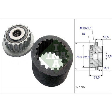 INA Flexible Kupplungsmuffe-Satz 535 0186 10