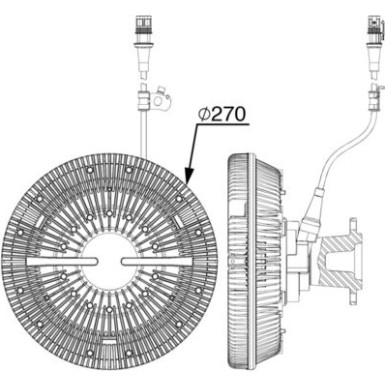 Mahle Kupplung, Kühlerlüfter BEHR Premium Line CFC 241 000P