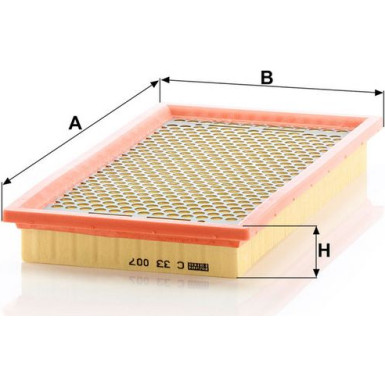MANN-FILTER C 33 007 Luftfilter MANN-FILTER C 33 007 Luftfilter