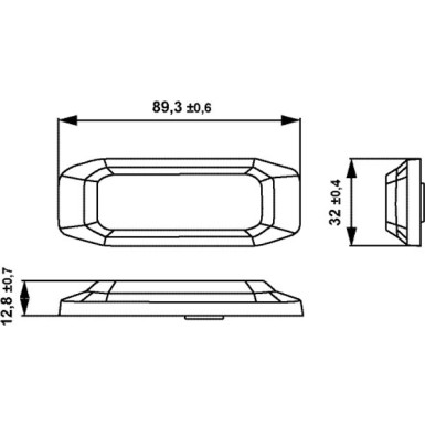 Hella Blitz-Kennleuchte 2XD 014 563-901